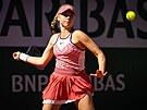 Brenda Fruhvirtová bhem kvalifikace na Roland Garros.