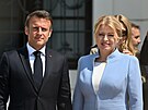 Francouzský prezident Emmanuel Macron navtívil Slovensko. V bratislavském...