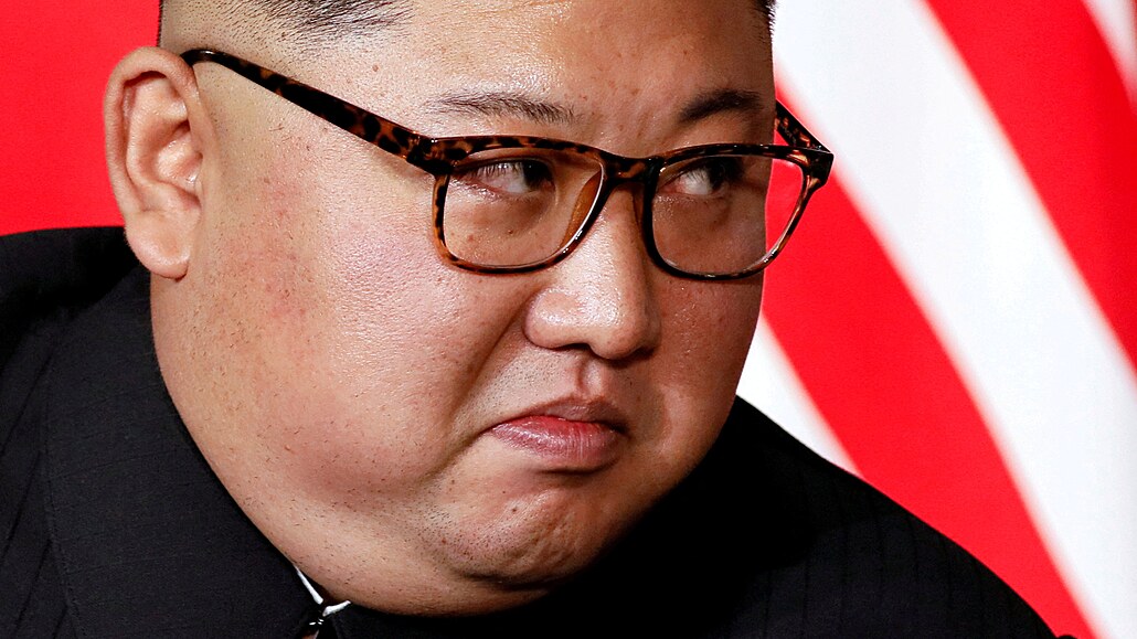 Severokorejský vůdce Kim Čong-un během jednání s Donaldem Trumpem (12. června...