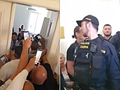 Soud s Janou Peterkovou skončil předčasně po vyražení dveří. (30. května 2023)
