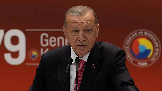 Tureck prezident Tayyip Erdogan v Ankae (30. kvtna 2023)