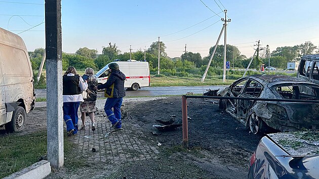 Čtyři lidé byli zraněni během nočního ostřelování Belgorodské oblasti. (31. května 2023)