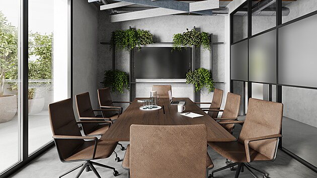 Firma na pr�ci najala odborn�ky na design.