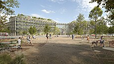 Vize Dejvic. Architekti z holandského studia MVRDV si představují dům se zelení.