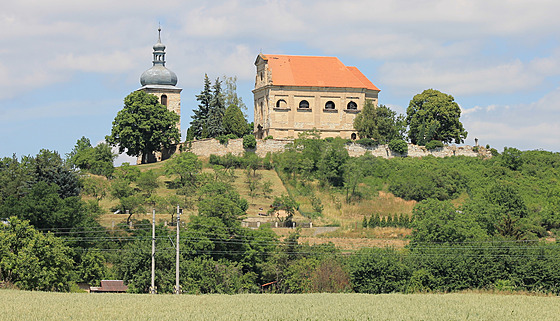 Kostel v Zahořanech na Litoměřicku.