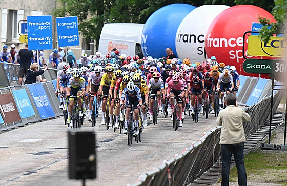 Momentka ze druhé etapy na Critérium du Dauphiné Liberé