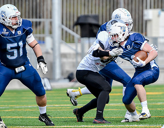 Momentka ze zápasu Ostrava Steelers - Nitra Knights