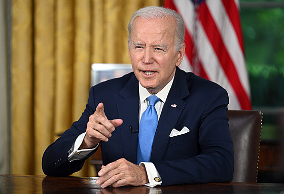 Americký prezident Joe Biden vystoupil s projevem k zákonu o pozastavení...