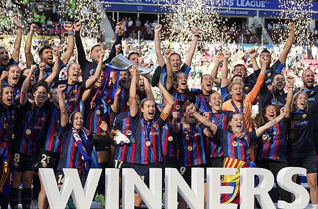 Fotbalistky Barcelony otočily finále a podruhé vyhrály Ligu mistryň