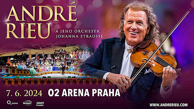 Houslový mág a král valčíků André Rieu se vrací do O2 areny. Vstupenky přednostně