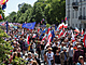 V polské Varav se nkolik tisíc lidí úastní pochodu u píleitosti 34....