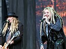 Na plzeském Metalfestu vystoupila kapela Korpiklaani. (3. ervna 2023)