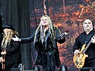 Na plzeském Metalfestu vystoupila kapela Korpiklaani. (3. ervna 2023)