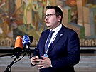 eský ministr zahranií Jan Lipavský pichází na radnici v Oslu bhem...