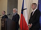 Prezident Petr Pavel se seel s premiérem Petrem Fialou a lídrem opozice...