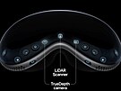 ást pedních senzor brýlí Apple Vision Pro