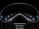 Brýle Apple Vision Pro pomocí senzor zanalyzují vae okolí.