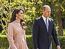 Britská princezna Kate a princ William na svatb jordánského korunního prince...
