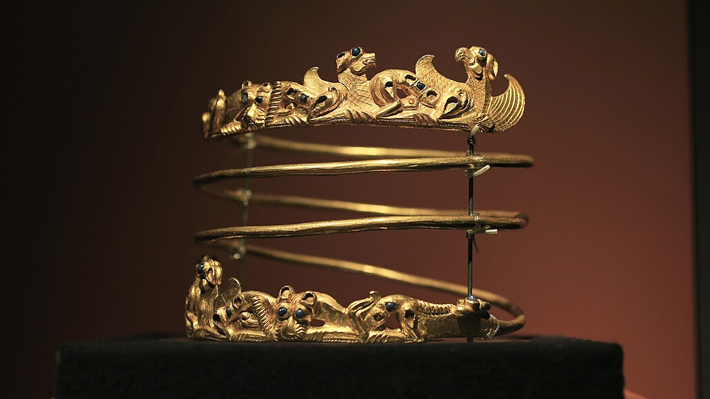 Kolekce zlatých pedmt z krymských muzeí, která byla v dob obsazení...