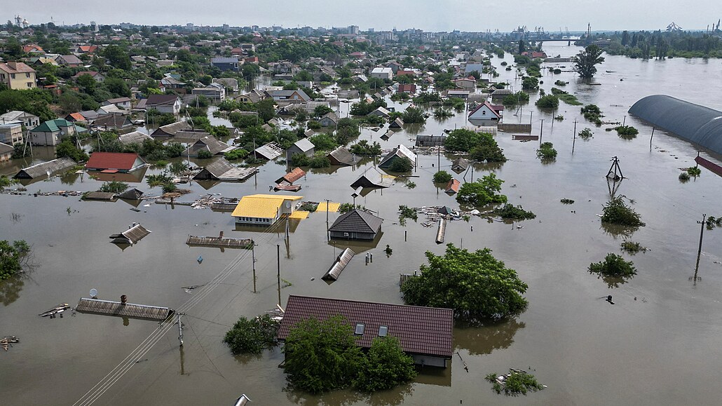 Záplavy v Nové Kachovce (8. ervna 2023)