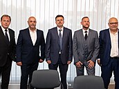 Kandidáti na generálního ředitele (zleva): Petr Dvořák, Pavel Hřídel, Martin...