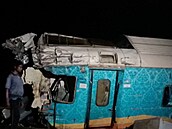 V indickém státě Odiša se srazily dva vlaky. (2. června 2023)