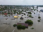 Záplavy v Nové Kachovce (8. června 2023)