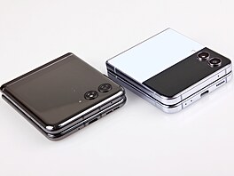 Motorola Razr 40 Ultra (vlevo) a Samsung Galaxy Z Flip 4