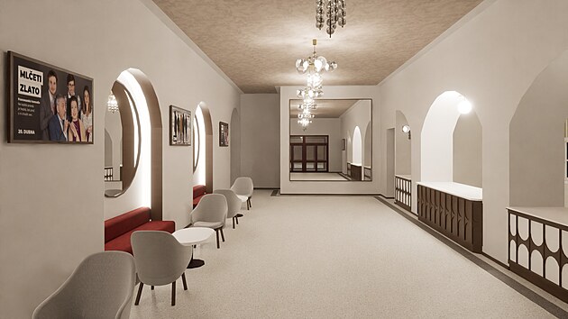 Prom�nou projde i foyer.