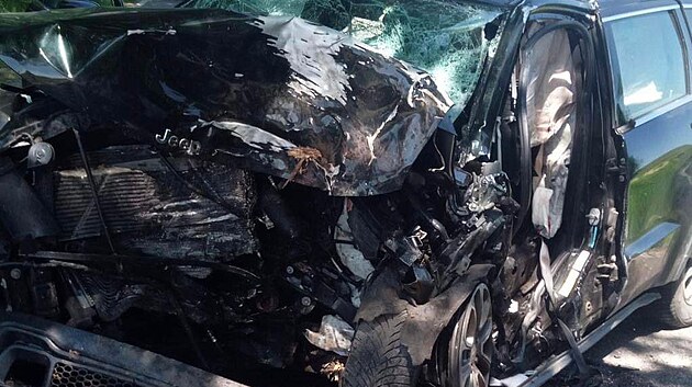 Další nehoda se stala nedaleko Milevska, kde řidič narazil do stromu.