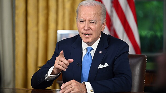Americký prezident Joe Biden vystoupil s projevem k zákonu o pozastavení...