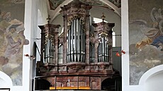 Nově opravené varhany v lovosickém kostele svatého Václava.