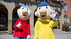 Tradi�ní maskoti zlínského festivalu Pat a Mat