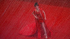 Dé�� na �erveném koberci v Cannes. (20. kv�tna 2019)