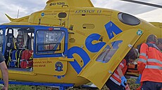 Na Písecku havaroval pilot paraglidingové motorové t�íkolky (1. �ervna 2023)
