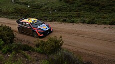 Finská posádka Esapekka Lappi, Janne Ferm v 1. etap� Italské rallye.