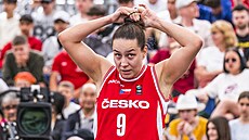eská basketbalistka Karolína otolová bhem MS 3x3 ve Vídni