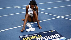 Faith Kipyegonová zab�hla na trati 5000 metr� na mítinku Diamantové ligy v...