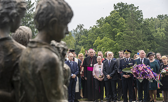 Uctění památky obětem během 81. výročí vyhlazení obce Lidice. (10. června 2023)