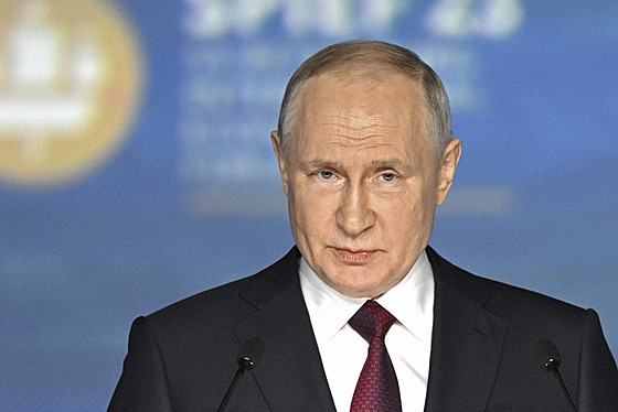 Ruský prezident Vladimir Putin (16. ervna 2023)