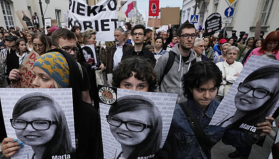 Protesty polských en za právo na potrat. (14. ervna 2023)