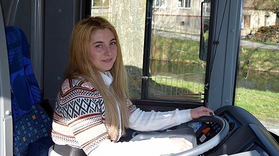 Julia Turko z ukrajinského Lvova najela se svým autobusem do ostrého provozu...