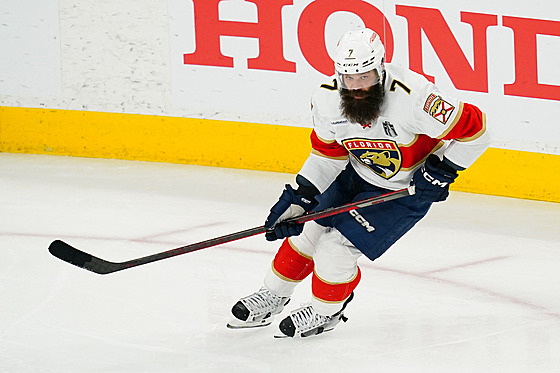 Obránce Floridy Radko Gudas bhem pátého finále Stanley Cupu proti Vegas.