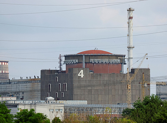 Jaderná elektrárna na Ruskem okupované jihovýchodní Ukrajin v Záporoí (15....