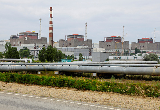 Záporoská jaderná elektrárna na Ruskem okupované jihovýchodní Ukrajin (15....