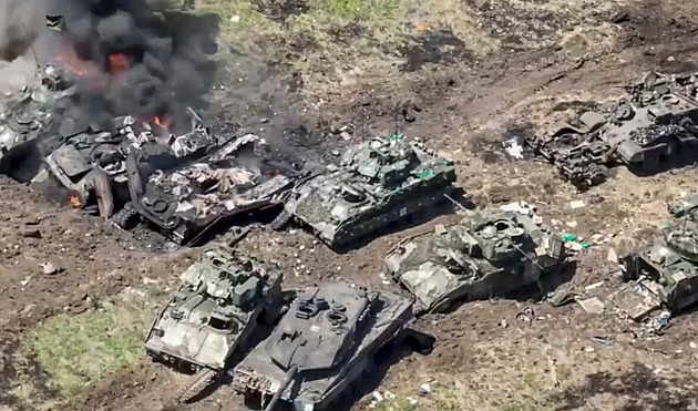 Ukořistili jsme na Ukrajině leopardy a obrněnce Bradley, chlubí se Rusové