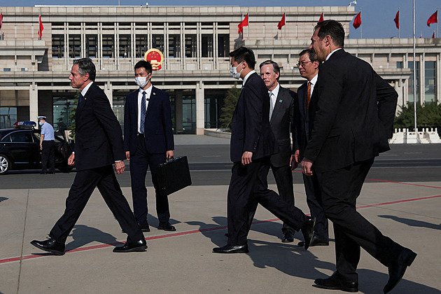 Blinken přiletěl do Pekingu. Šéf diplomacie USA jedná se svým protějškem