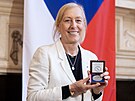 Martina Navrátilová obdrela  Stíbrnou medaili pedsedy Senátu.