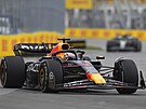 Max Verstappen na trati Velké ceny Kanady