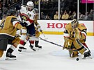 Adin Hill v akci ve finále NHL proti Florid.